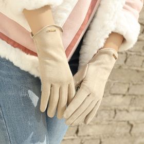 Women's Gloves Ladies Gloves ; Wool Gloves ; Winter Gloves ; Christmas Gift; Gift For Her (Color: Beige)
