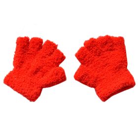 Warm Plush Thick Warm Baby Gloves Winter Plus Velvet Mittens Children Kid Coral Fleece Full Finger Gloves For 1-4Y Kids Gloves (Color: DD Style 27, Ships From: China)