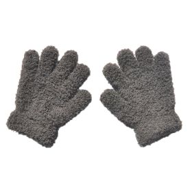 Warm Plush Thick Warm Baby Gloves Winter Plus Velvet Mittens Children Kid Coral Fleece Full Finger Gloves For 1-4Y Kids Gloves (Color: G Style 7, Ships From: China)