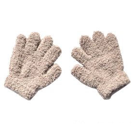 Warm Plush Thick Warm Baby Gloves Winter Plus Velvet Mittens Children Kid Coral Fleece Full Finger Gloves For 1-4Y Kids Gloves (Color: K Style 10, Ships From: China)