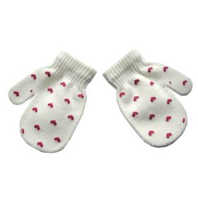 Warm Plush Thick Warm Baby Gloves Winter Plus Velvet Mittens Children Kid Coral Fleece Full Finger Gloves For 1-4Y Kids Gloves (Color: V Style  20, Ships From: China)
