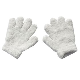 Warm Plush Thick Warm Baby Gloves Winter Plus Velvet Mittens Children Kid Coral Fleece Full Finger Gloves For 1-4Y Kids Gloves (Color: H Style 8, Ships From: China)