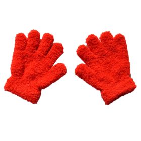 Warm Plush Thick Warm Baby Gloves Winter Plus Velvet Mittens Children Kid Coral Fleece Full Finger Gloves For 1-4Y Kids Gloves (Color: J Style 9, Ships From: China)
