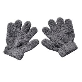 Warm Plush Thick Warm Baby Gloves Winter Plus Velvet Mittens Children Kid Coral Fleece Full Finger Gloves For 1-4Y Kids Gloves (Color: M Style 12, Ships From: China)