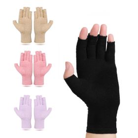 Winter Compression Arthritis Gloves Rehabilitation Fingerless Gloves Anti Arthritis Therapy Gloves Wrist Support Wristband (Color: 5 Pairs, size: M)