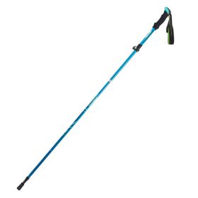 Folding Outdoor Handrails Trekking Walking Sticks (Color: sky blue, Type: Walking Sticks)